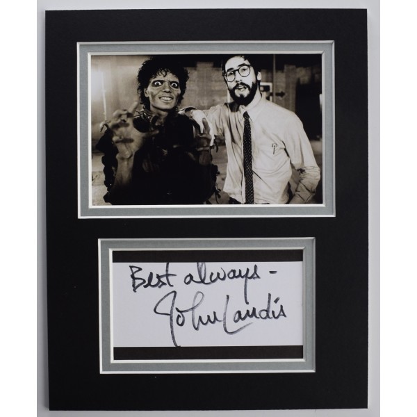 John Landis Signed Autograph 10x8 photo display Michael Jackson Thriller AFTAL Perfect Gift Memorabilia		