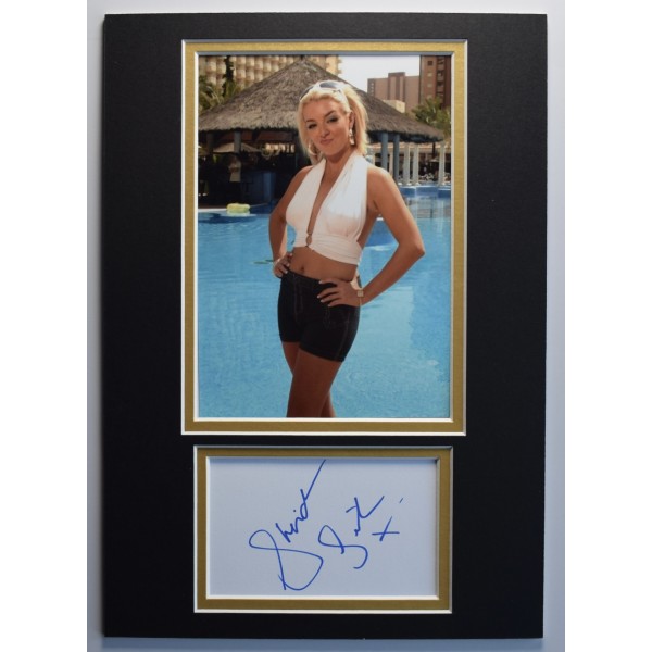 Sheridan Smith Signed Autograph A4 photo display Benidorm TV Actress COA AFTAL Perfect Gift Memorabilia		