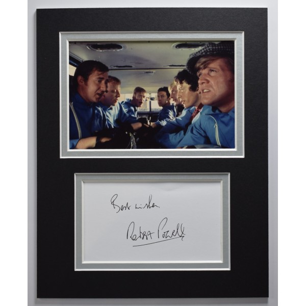 Robert Powell Signed Autograph 10x8 photo display Italian Job Film COA AFTAL Perfect Gift Memorabilia		