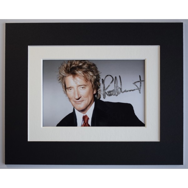 Rod Stewart Signed Autograph 10x8 photo display Music SMUDGED COA AFTAL Perfect Gift Memorabilia	