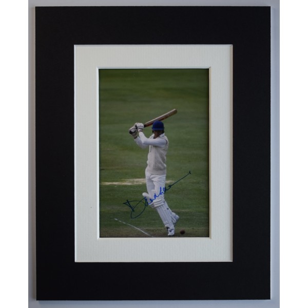 David Gower Signed Autograph 10x8 photo display England Cricket Ashes COA AFTAL Perfect Gift Memorabilia	