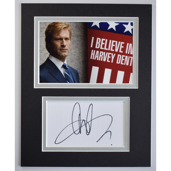 Aaron Eckhart Signed Autograph 10x8 photo display Dark Knight Film Batman AFTAL Perfect Gift Memorabilia		