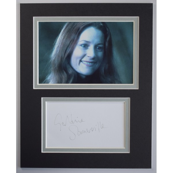 Geraldine Somerville Signed Autograph 10x8 photo display Harry Potter Film AFTAL Perfect Gift Memorabilia		