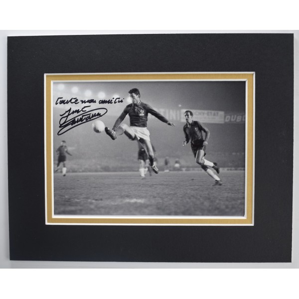 Carte Autographe Just Fontaine – France 1958, Originale Signée, Coupe Du Monde
