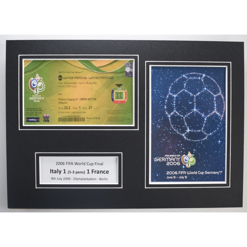 2006 Fifa World Cup A4 Photo Ticket Display Football Programme