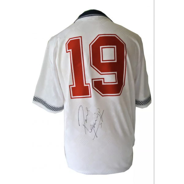 Paul Gascoigne Signed New Shirt Name #19 Autograph England Football COA AFTAL Perfect Gift Memorabilia Paul Gascoigne Signed New Shirt Name #19 Autograph England Football COA AFTAL Perfect Gift Memorabilia