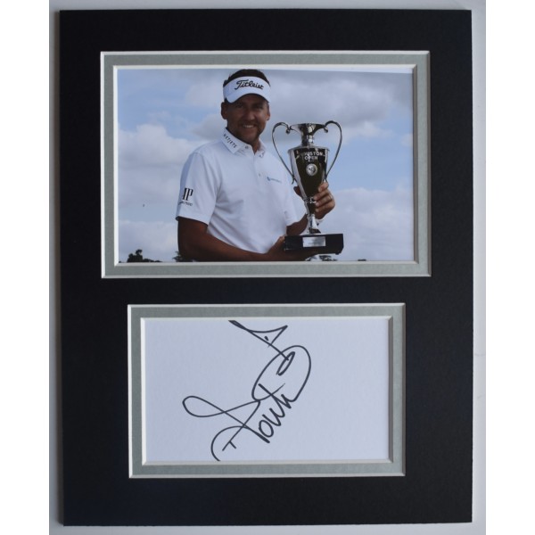 Ian Poulter Signed Autograph 10x8 photo display Golf Open Ryder Cup COA AFTAL Perfect Gift Memorabilia	