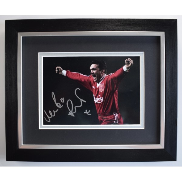 Neil Ruddock Signed 10x8 Photo Autograph Display Liverpool LFC Framed AFTAL Perfect Gift Memorabilia	