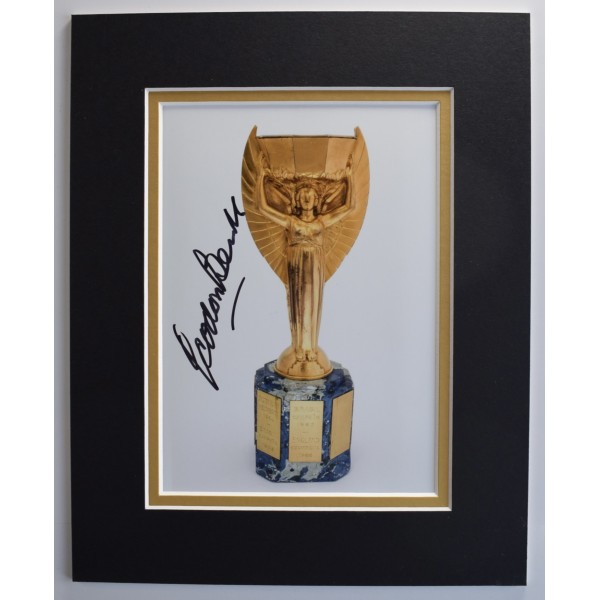 Gordon Banks Signed Autograph 10x8 photo display England World Cup 1966 AFTAL Perfect Gift Memorabilia	