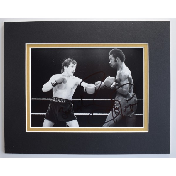Barry McGuigan Signed Autograph 10x8 photo display Boxing Boxer Sport COA AFTAL Perfect Gift Memorabilia	