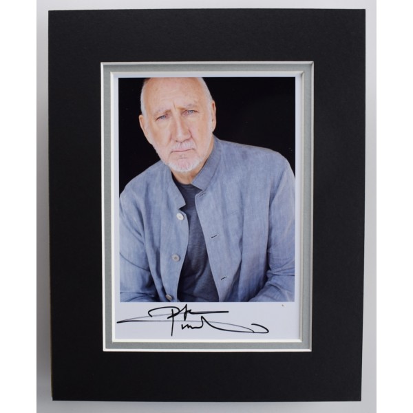 Pete Townshend Signed Autograph 10x8 photo display The Who Music AFTAL Perfect Gift Memorabilia COA