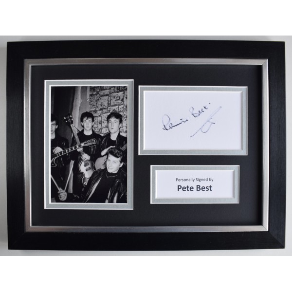 Pete Best Signed A4 Framed Autograph Photo Display Beatles Music Memorabilia COA Perfect Gift Memorabilia	