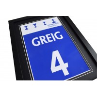 John Greig A4 Photo Display Framed Football Glasgow Rangers Trophy Honours Perfect Gift Memorabilia