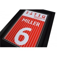 Willie Miller A4 Photo Display Framed Football Aberdeen Trophy Honours Perfect Gift Memorabilia