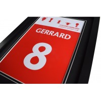 Steven Gerrard A4 Photo Display Framed Football Liverpool LFC Trophy Honours Perfect Gift Memorabilia