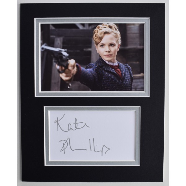 Kate Phillips Signed Autograph 10x8 photo display Miss Scarlet & The Duke AFTAL Perfect Gift Memorabilia		
