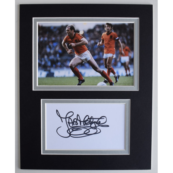 John Metgod Signed Autograph 10x8 photo display Holland Dutch Football COA AFTAL Perfect Gift Memorabilia		