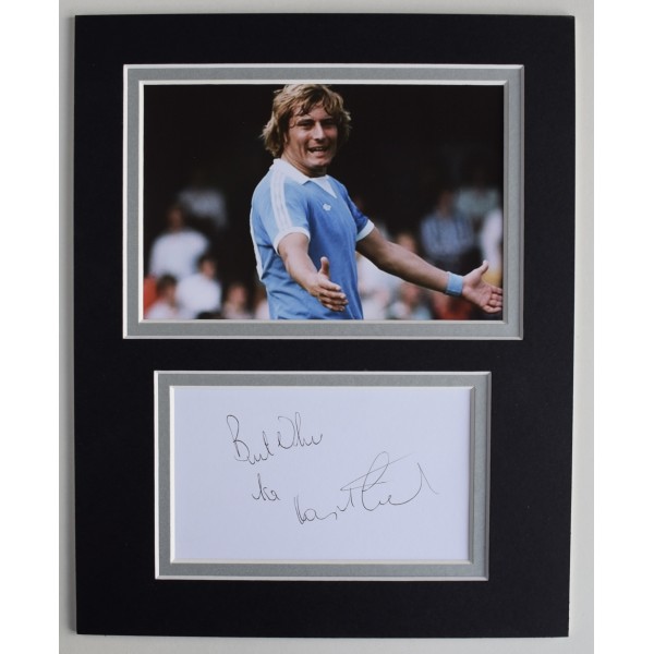 Asa Hartford Signed Autograph 10x8 photo display Man City Football COA AFTAL Perfect Gift Memorabilia		