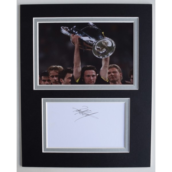 Paul Lambert Signed Autograph 10x8 photo display Borussia Dortmund Football COA AFTAL Perfect Gift Memorabilia		