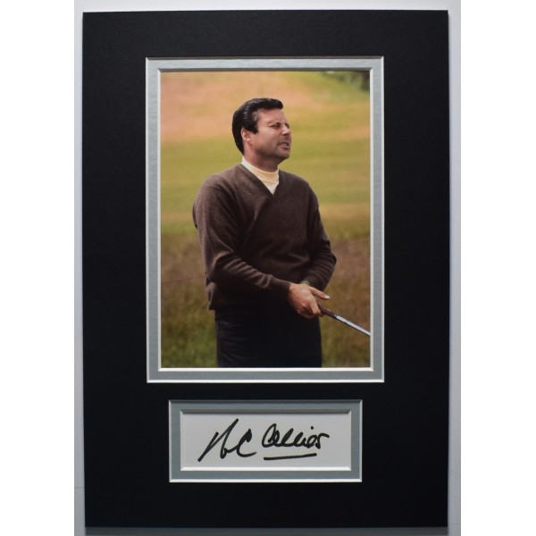 Peter Alliss Signed Autograph A4 photo display Golf Ryder Cup Open COA AFTAL Perfect Gift Memorabilia	
