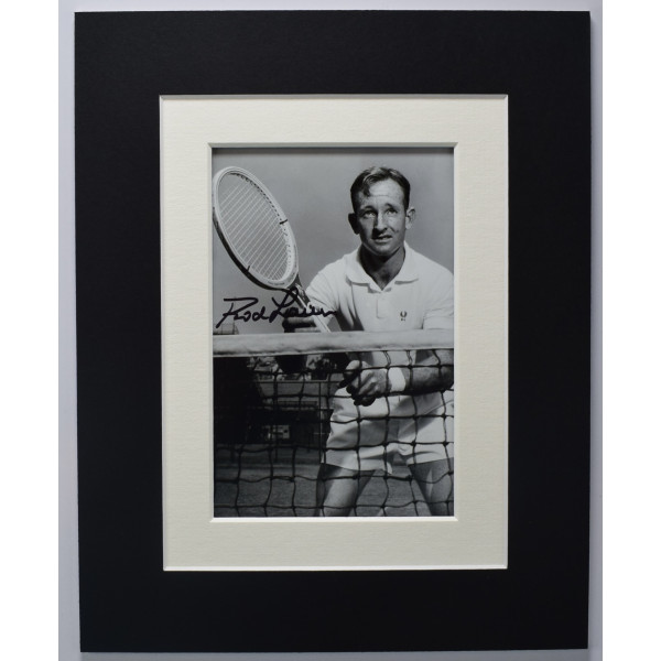 Rod Laver Signed Autograph 10x8 photo display Tennis Wimbledon Open COA ...