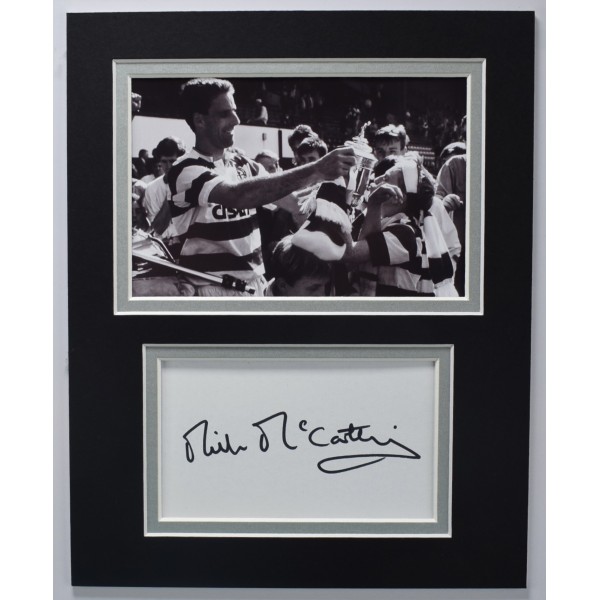 Mick McCarthy Signed Autograph 10x8 photo display Celtic Football COA AFTAL Perfect Gift Memorabilia	