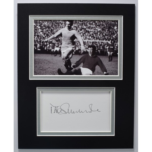 Mike Summerbee Signed Autograph 10x8 photo display Man City Football COA AFTAL Perfect Gift Memorabilia	