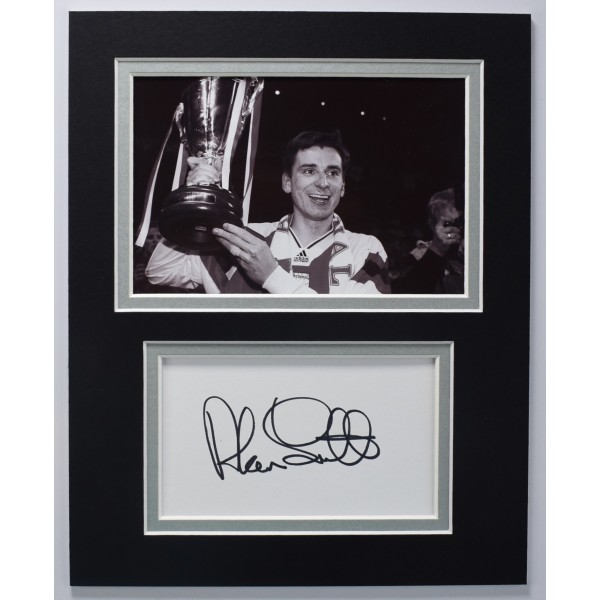 Alan Smith Signed Autograph 10x8 photo display Arsenal Football COA AFTAL Perfect Gift Memorabilia	