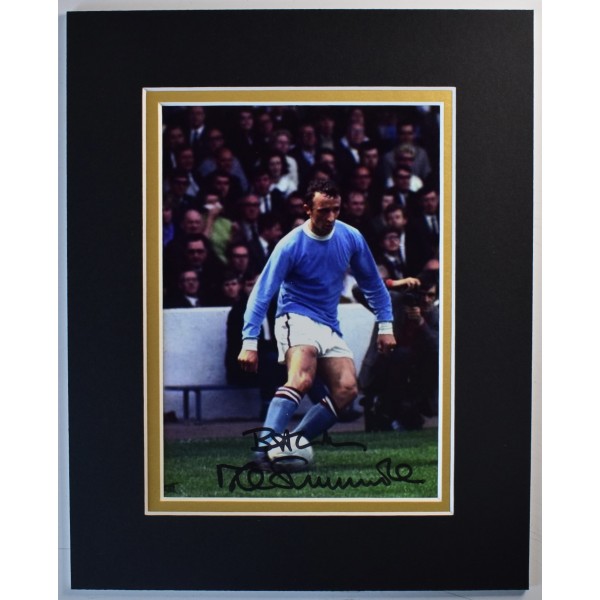 Mike Summerbee Signed Autograph 10x8 photo display Manchester City COA AFTAL Perfect Gift Memorabilia	