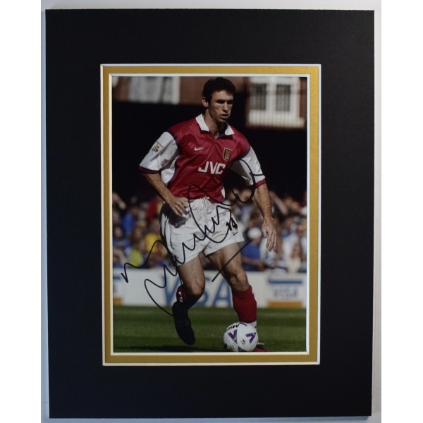 Martin Keown Signed Autograph 10x8 photo display Arsenal Football COA AFTAL Perfect Gift Memorabilia	