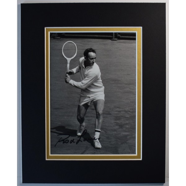 Rod Laver Signed Autograph 10x8 photo display Tennis Wimbledon COA AFTAL Perfect Gift Memorabilia	