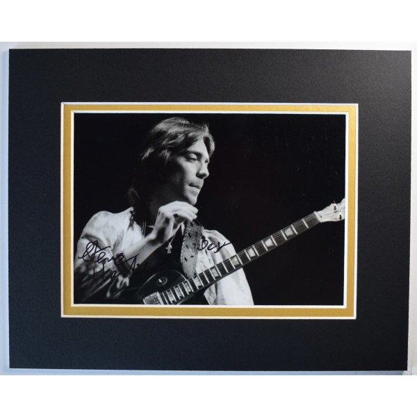 Steve Hackett Signed Autograph 10x8 photo display Genesis Music Guitar COA AFTAL Perfect Gift Memorabilia	