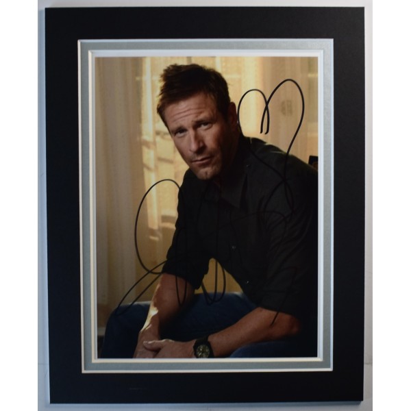 Aaron Eckhart Signed Autograph 10x8 photo display Batman Film Dark Knight Rises AFTAL Perfect Gift Memorabilia	