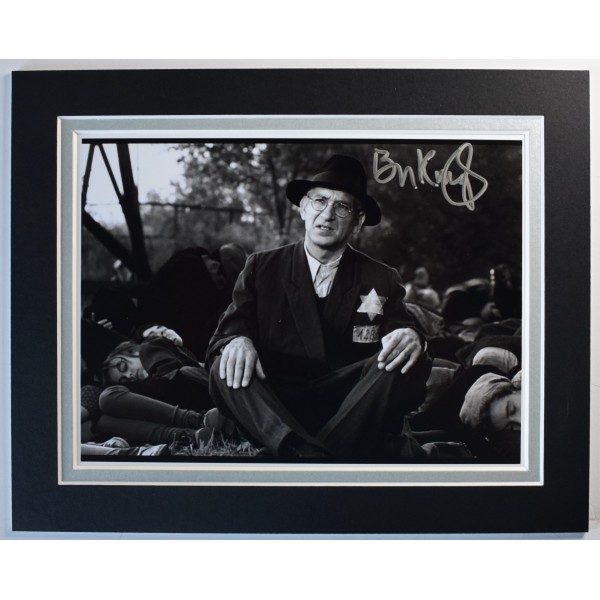 Ben Kingsley Signed Autograph 10x8 photo display Schindler's List Film COA AFTAL Perfect Gift Memorabilia	