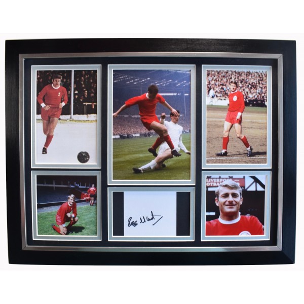 Roger Hunt Signed Autograph framed 16x12 photo display Liverpool Football AFTAL Perfect Gift Memorabilia	