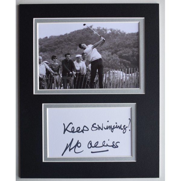 Peter Alliss Signed Autograph 10x8 photo display Golf Ryder Cup Open COA AFTAL Perfect Gift Memorabilia	