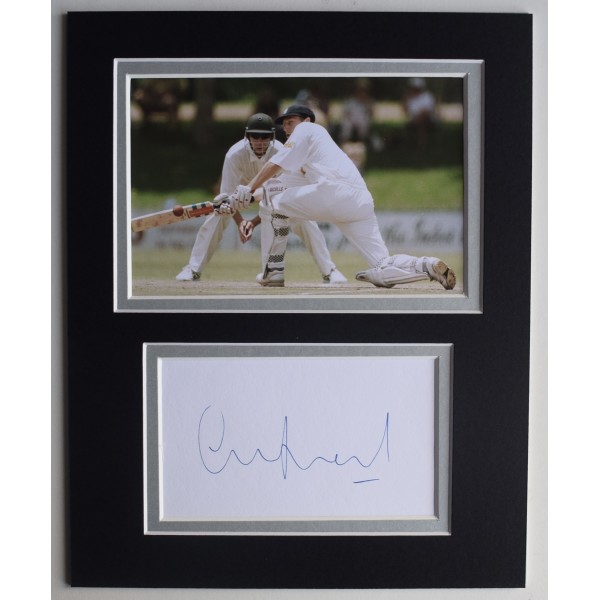 Mike Atherton Signed Autograph 10x8 photo display England Cricket Ashes AFTAL