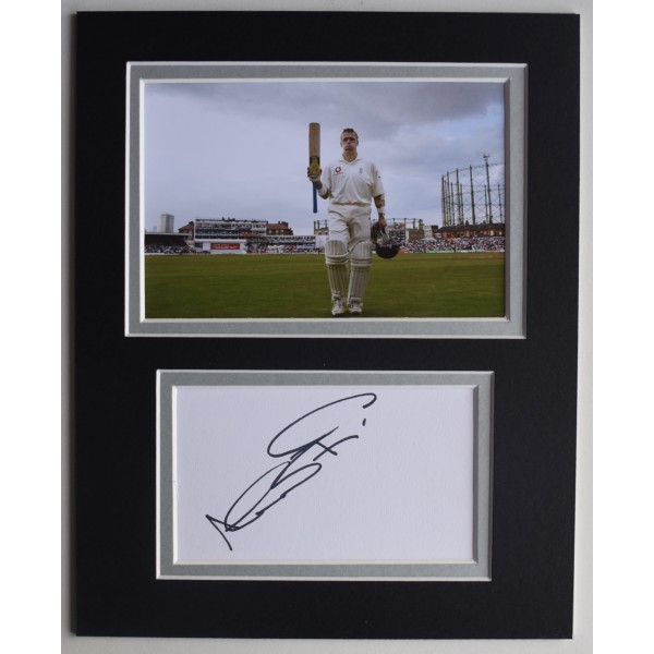Alec Stewart Signed Autograph 10x8 photo display England Cricket Ashes COA AFTAL Perfect Gift Memorabilia	