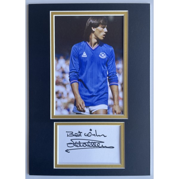 Mark Hateley Signed Autograph A4 photo mount display Portsmouth Football COA Perfect Gift Memorabilia	