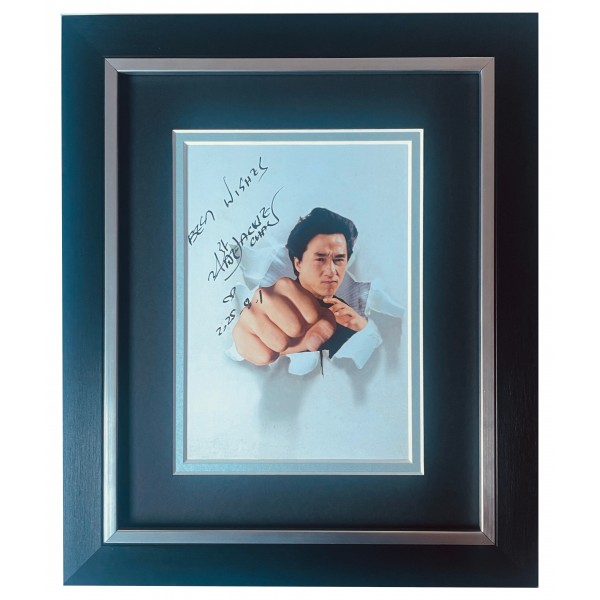 Jackie Chan Signed 10x8 Framed Photo Autograph Display Film Drunken Master COA Perfect Gift Memorabilia	