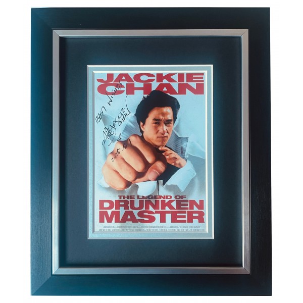 Jackie Chan Signed 10x8 Framed Photo Autograph Display Film Drunken Master COA Perfect Gift Memorabilia	