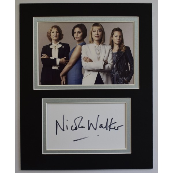 Nicola Walker Signed Autograph 10x8 photo display The Split TV Actress AFTAL Perfect Gift Memorabilia	