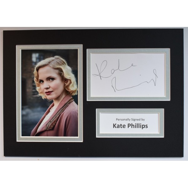 Kate Phillips Signed Autograph A4 photo display Peaky Blinders TV COA AFTAL Perfect Gift Memorabilia	