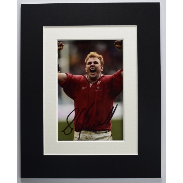 Scott Quinnell Signed Autograph 10x8 photo display Wales Rugby Union COA AFTAL Perfect Gift Memorabilia	