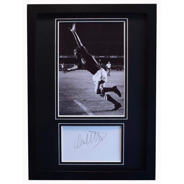 Colin Stein Signed A4 Framed Autograph Photo Glasgow Rangers Football AFTAL COA Perfect Gift Memorabilia	