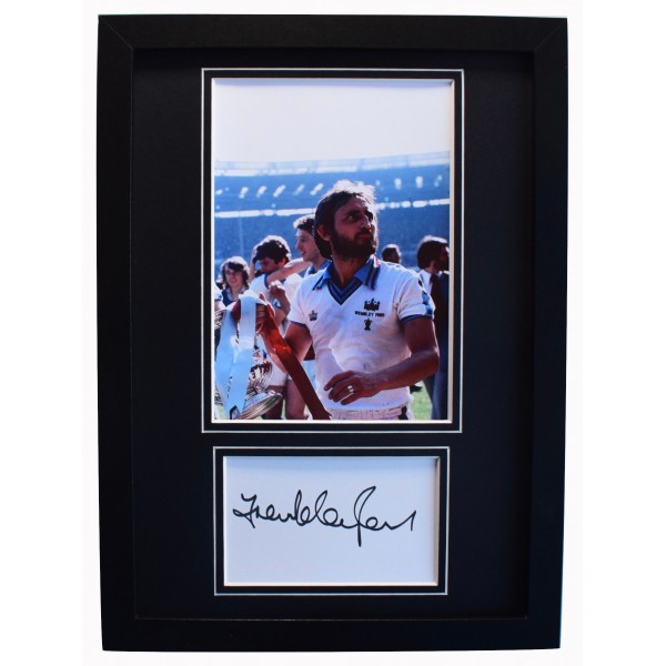Frank Lampard Sr Signed A4 Framed Autograph Photo West Ham United Football COA AFTAL Perfect Gift Memorabilia	