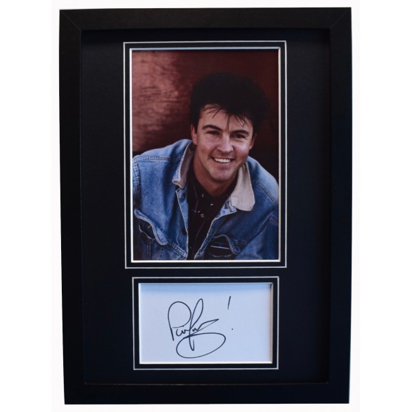 Paul Young Signed A4 Framed Autograph Photo Music Q Tips Singer COA AFTAL Perfect Gift Memorabilia	