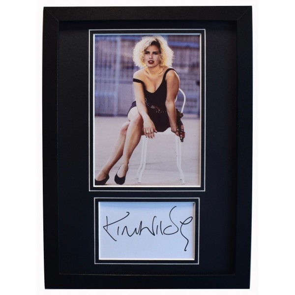 Kim Wilde Signed A4 Framed Autograph Photo Music Kids in America USA COA AFTAL Perfect Gift Memorabilia	