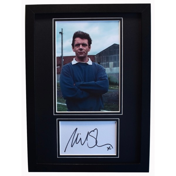 Michael Sheen Signed A4 Framed Autograph Photo TV Damned United Brian Clough COA AFTAL Perfect Gift Memorabilia	