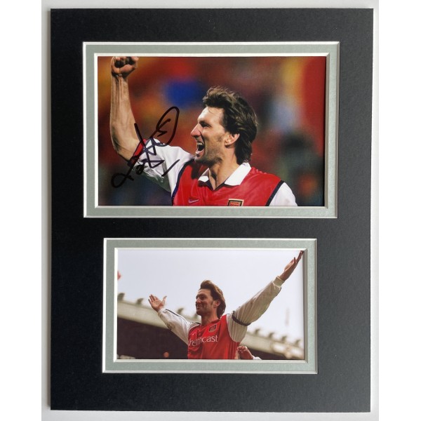 Tony Adams Signed Autograph 10x8 photo mount display Arsenal Football COA Perfect Gift Memorabilia	
